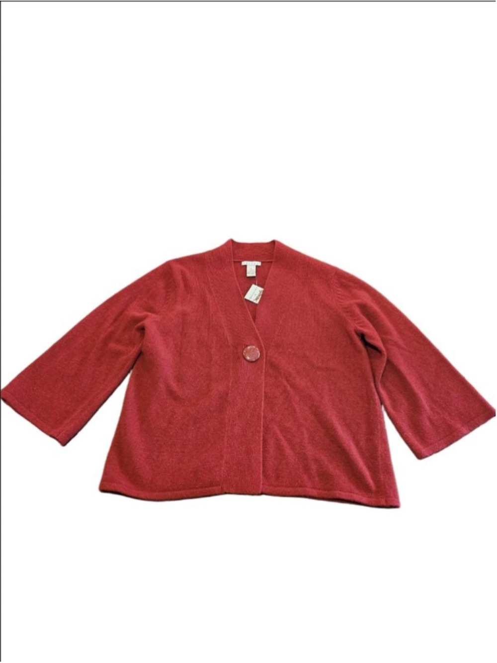Women's Tweeds NWT Lambswool & Angora Red Cardigan Sweater XL